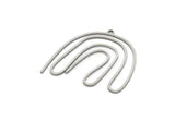 Steel Charm, Stainless Steel, Steel Pendants, Charm Pendants, Steel Charms With 1 Loop (33x34x0.80mm) SMP2090