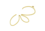 Brass Charm, Raw Brass, Brass Pendants, Charm Pendants, Brass Charms With 1 Loop (46x22x0.80mm) SMP2093