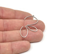 Steel Charm, Stainless Steel, Steel Pendants, Charm Pendants, Steel Charms With 1 Loop (46x22x0.80mm) SMP2093