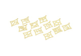 Brass Zodiac Charm, Raw Brass Zodiac Charms With 1 Loop, Pendants, Earring Charms, Findings (34x25x0.60mm) SMP2102