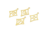 Brass Zodiac Charm, Raw Brass Zodiac Charms With 1 Loop, Pendants, Earring Charms, Findings (22x15x0.60mm) SMP2103