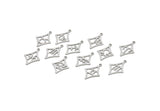Steel Zodiac Charm, Stainless Steel Zodiac Charms With 1 Loop, Pendants, Earring Charms, Findings (22x15x0.80mm) SMP2103