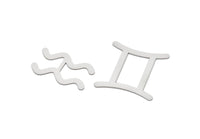 Steel Zodiac, Stainless Steel Zodiac Findings, Charm Pendants, Earring Charms, Findings SMP2106
