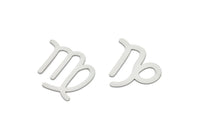 Steel Zodiac, Stainless Steel Zodiac Findings, Charm Pendants, Earring Charms, Findings SMP2106