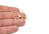Brass Charm, Raw Brass Charms, Earring Charms, Pendant Charms, Findings (38x45x0.60mm) SMP2110
