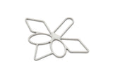 Steel Charm, Stainless Steel Charms, Earring Charms, Pendant Charms, Findings (38x45x0.60mm) SMP2110