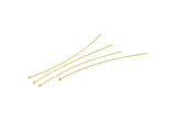 Long Ball Pin, 50 Raw Brass Ball Pins (70x0.60mm) Brc 229
