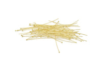 Long Ball Pin, 50 Raw Brass Ball Pins (70x0.60mm) Brc 229
