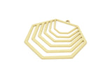 Brass Charm, Raw Brass Geometric Charm With 1 Loop, Brass Pendants, Charm Pendants, Findings (38x38x0.80mm) SMP2066