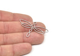 Steel Charm, Stainless Steel Dragonfly Charms With 1 Loop, Earring Charms, Pendant Charms (30x44x0.80mm) SMP2096