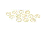 Brass Zodiac Charm, Raw Brass Zodiac Charms With 1 Loop, Pendants, Earring Charms, Findings (22x20x0.60mm) SMP2101