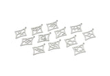 Steel Zodiac Charm, Stainless Steel Zodiac Charms With 1 Loop, Pendants, Earring Charms, Findings (34x25x0.80mm) SMP2102