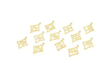 Brass Zodiac Charm, Raw Brass Zodiac Charms With 1 Loop, Pendants, Earring Charms, Findings (22x15x0.60mm) SMP2103