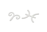 Steel Zodiac, Stainless Steel Zodiac Findings, Charm Pendants, Earring Charms, Findings SMP2106