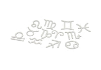 Steel Zodiac, Stainless Steel Zodiac Findings, Charm Pendants, Earring Charms, Findings SMP2106