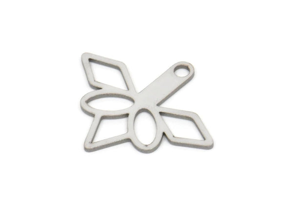 Steel Charm, Stainless Steel Charms With 1 Hole, Earring Charms, Pendant Charms, Findings (20x24x0.80mm) SMP2112