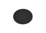 Black Cabochon Tag, 4 Oxidized Black Brass Cabochon Tags With 1 Hole, Stamping Tags (20x1.2mm) D1381