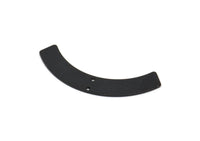 Siyah Geometrik Kolye, 2 Delikli 4 Oksitlenmiş Siyah Pirinç Yarım Daire, Takılar, Bulgular (47x8x1mm) D1358