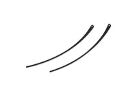 Siyah Çivi Küpe Telleri, 1 Delikli 8 Oksitlenmiş Siyah Pirinç İğne Çubuğu Küpe Telleri (70x2,5x1 mm) BS 2291