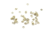 3mm Jump Ring - 250 Antique Silver Plated Brass Jump Rings (3x0.60mm) A0395