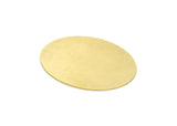 Brass Oval Blank, Raw Brass Oval Shaped Blanks, Brass Findings, Stamping Blanks (50x35x1mm) SMP2137