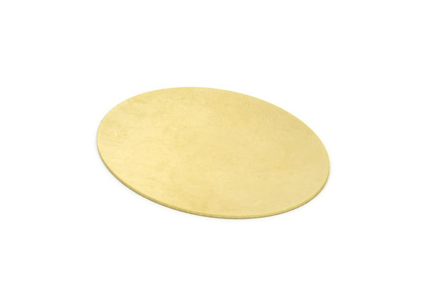 Pirinç Oval Boşluk, Ham Pirinç Oval Şekilli Boşluklar, Pirinç Bulgular, Damgalama Boşlukları (50x35x1mm) SMP2137