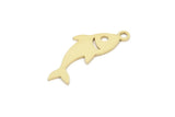 Brass Fish Charm, Raw Brass Fish Charms With 1 Loop, Blanks, Findings (15/20/30x0.60mm) SMP2150