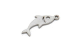 Steel Fish Charm, Stainless Steel Fish Charms With 1 Loop, Blanks, Findings (15/20/30x0.80mm) SMP2150