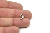 Steel Fish Charm, Stainless Steel Fish Charms With 1 Loop, Blanks, Findings (14/19/28x0.80mm) SMP2184
