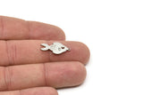 Steel Fish Charm, Stainless Steel Fish Charms, Findings (21/31x0.80mm) SMP2202