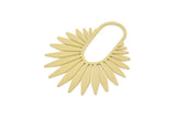Brass Sun Charm, Raw Brass Sun Charms, Rising Sun Charms, Findings (35x30x0.60mm) SMP2203