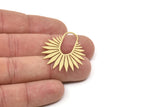 Brass Sun Charm, Raw Brass Sun Charms, Rising Sun Charms, Findings (35x30x0.60mm) SMP2203