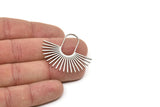 Steel Sun Charm, Stainless Steel Sun Charms, Rising Sun Charms, Findings (35x40x0.80mm) SMP2204