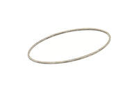 Gümüş Oval Bağlantı Parçası, 8 Antik Gümüş Kaplamalı Pirinç Oval Şekilli Halka (27x54x0,80 mm) BS 2332