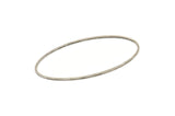 Gümüş Oval Bağlantı Parçası, 8 Antik Gümüş Kaplamalı Pirinç Oval Şekilli Halka (27x54x0,80 mm) BS 2332