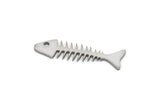 Steel Fish Bone Charm, Stainless Steel Fish Bone Charms, Blanks, Findings (20/30/44x0.80mm) SMP2144