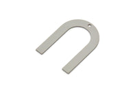 Steel Charm, Stainless Steel, Steel Pendants, U Shaped Charms, Steel Semi Circle Charms With 1 Hole (25/28/30x0.80mm) SMP2227