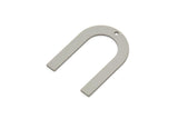 Steel Charm, Stainless Steel, Steel Pendants, U Shaped Charms, Steel Semi Circle Charms With 1 Hole (25/28/30x0.80mm) SMP2227