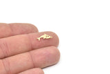Brass Fish Charm, Raw Brass Fish Charms With 1 Loop, Blanks, Findings (15/20/30x0.60mm) SMP2150