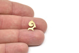 Brass Fish Charm, Raw Brass Fish Charms With 1 Loop, Blanks, Findings (15/20/30x0.60mm) SMP2181