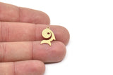 Brass Fish Charm, Raw Brass Fish Charms With 1 Loop, Blanks, Findings (15/20/30x0.60mm) SMP2181