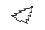 Siyah Ağaç Tılsımı, 1 Döngülü 12 Oksitlenmiş Siyah Pirinç Ağaç Tılsımı, Kolye Ucu, Bulgular (30x23x0,80 mm) A5354 Q0157