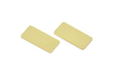 Brass Rectangle Blank, Raw Brass Rectangle Blanks, Findings (19x9x0.80mm) Y012
