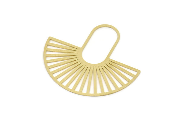 Brass Sun Charm, Raw Brass Sun Charms, Findings (36x40x0.60mm) SMP2330