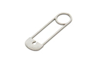 Steel Pin Charm, Stainless Steel Brooch Pin Shaped Charms, Charm Pendants (32x10x0.80mm) SMP2335