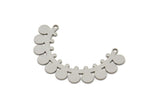 Steel Charm, Stainless Steel Charms With 2 Loops, Pendants, Findings (24x39x0.80mm) SMP2341