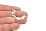 Steel Charm, Stainless Steel Charms With 2 Loops, Pendants, Findings (24x39x0.80mm) SMP2341