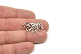 Steel Fringe Charm, Stainless Steel Fringe Charms With 1 Loop, Charm Pendants, Findings (26x21x0.80mm) SMP2345
