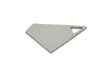 Steel Triangle Charm, Stainless Steel Tiny Triangle Charms, Findings (19x11x0.80mm) SMP2220