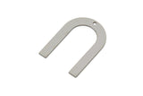 Steel Charm, Stainless Steel, Steel Pendants, U Shaped Charms, Steel Semi Circle Charms With 1 Hole (25/28/30x0.80mm) SMP2227